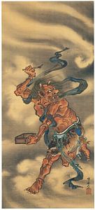 Kawanabe Kyōsai - Bunshosei, Wächterstern der Buchverleger und -verkäufer