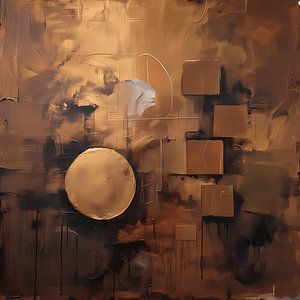 Abstrakte Goldene Sonne
