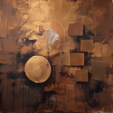 Abstract Golden Sun by FoXo Art