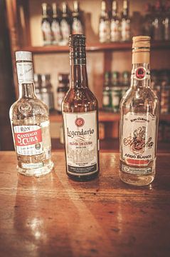 bottles of rum Cuba