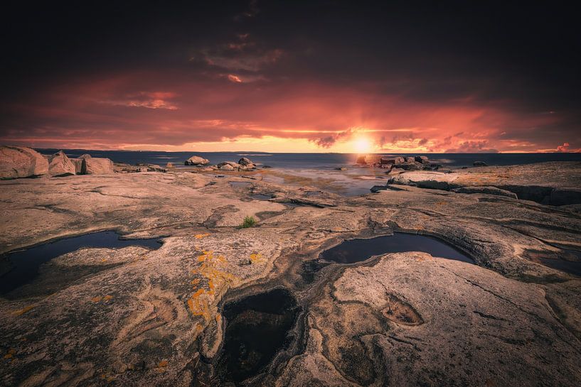 Rocky coast Sweden by Skyze Photography by André Stein
