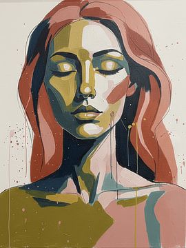 ART of woman 01 abstract portrait