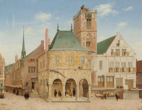 Het oude stadhuis in Amsterdam, Pieter Jansz. Saenredam, 1657