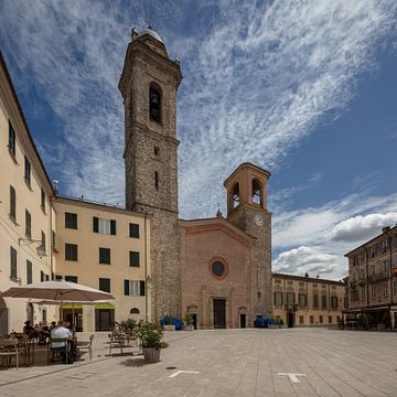 Kerk in Bobbio, Piemont, Italie
