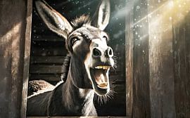 Donkey portrait by Jürgen Wiesler