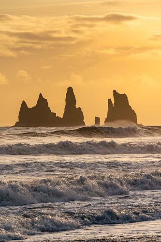 De bekende Reynisdrangar kliffen in IJsland van KC Photography