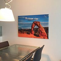 Kundenfoto: Lasst Sonnenlicht bei der Delicate Arch, Utah von Rietje Bulthuis, als xpozer