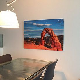 Photo de nos clients: Soit la lumière du soleil à la Delicate Arch, Utahla lumière du soleil à la Delicate Arch, Utah par Rietje Bulthuis