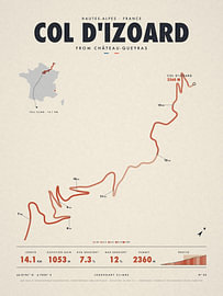 Col d'Izoard – Rad-Anstieg von Sidney van den Boogaard