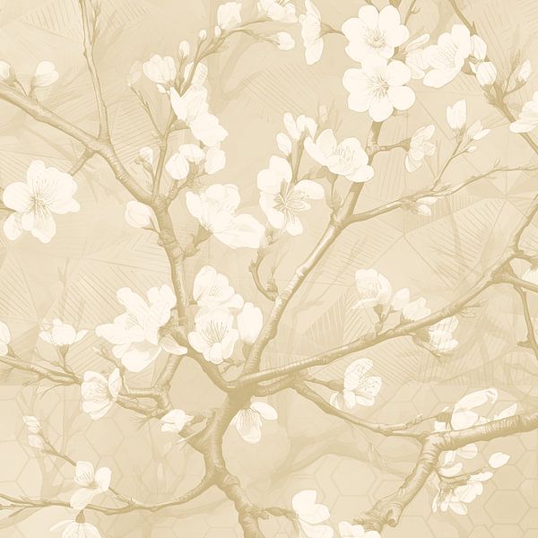 Cherry blossom spring wallpaper by Vlindertuin-Art