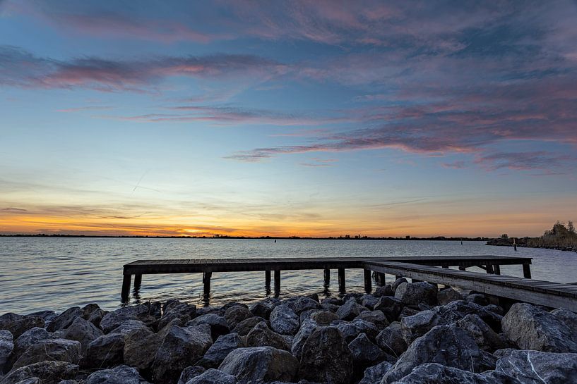 Jetty at the Schildmeer by Wrister Kuiling