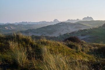 Katwijk, Holland: Gezicht op de Coepelduynen in Katwijk   van Frans Rombout