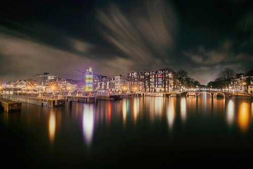Amstelsluizen bij de Amstelrivier in Amsterdam 