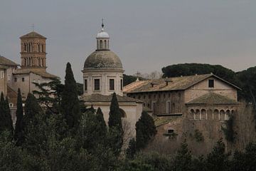 Stadgezicht in Rome, Italië