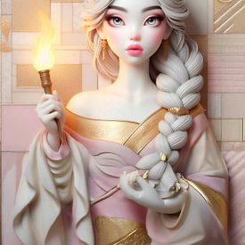 Princess with torch... by Ans Bastiaanssen