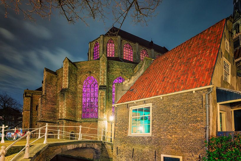 De Nieuwe Kerk in de stad Delft, in de Nederlandse provincie Zui van Bas Meelker