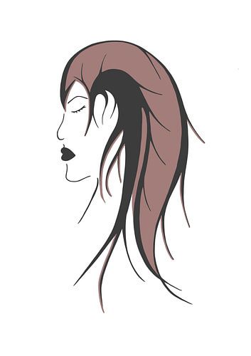 Copper - vrouw met lang koper haar