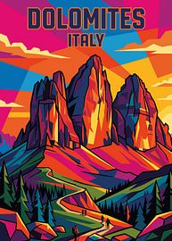 Dolomiten, Italien – farbenfrohe Berge von rendy okta