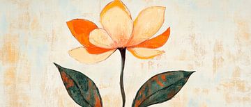 Blühende Blume in sanften Farben von Poster Art Shop