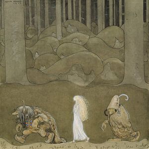 John Bauer - De prinses en de trollen (1913)