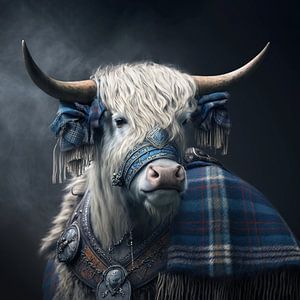 Highlander écossais Digital Art Fantasy sur Preet Lambon