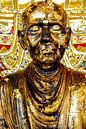 Mönch Statue mit Blattgold im Wat Saket Golden Mount in Bangkok Thailand von Dieter Walther Miniaturansicht