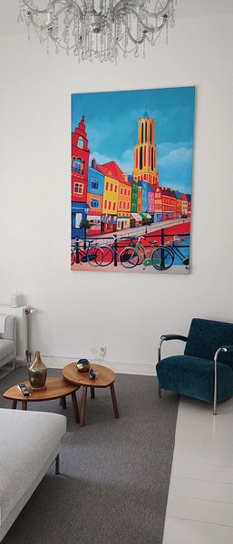 Malerei Utrecht mit dem Dom