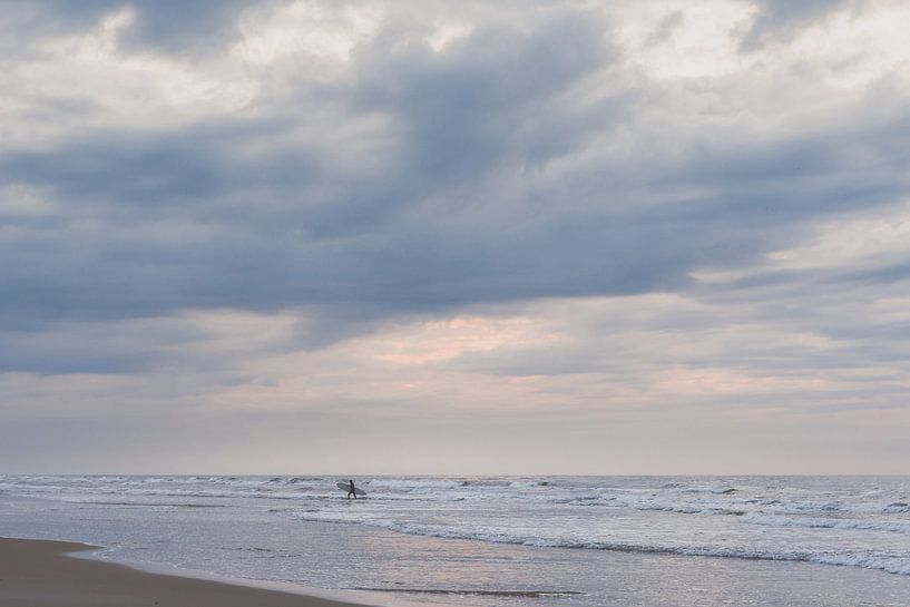Surfer auf der Nordsee (Terschelling) von Danielle Bosschaart