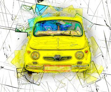 Yellow car by Leopold Brix