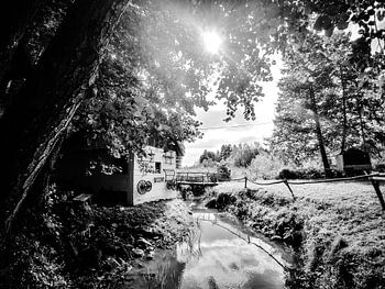 landschap in Kroatië (zwart/wit) 