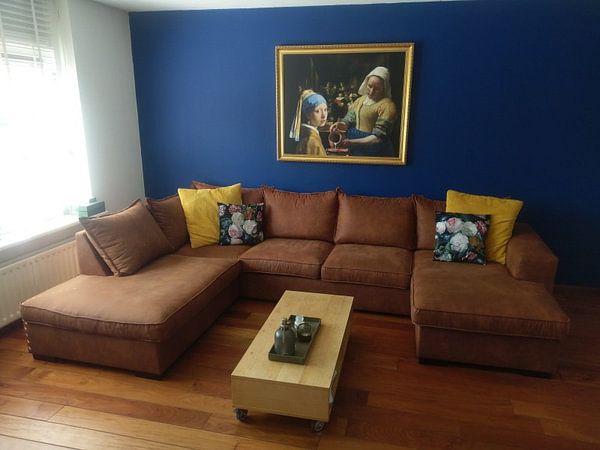 Customer photo: Girl with a Pearl Earring  -  the milkmaid - Johannes Vermeer by Lia Morcus, on canvas