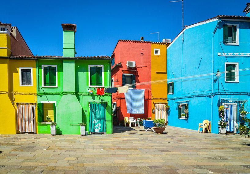 Venedig, Burano, La bella Italien von Patrick Verhoef