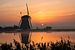 Een zonsopkomst bij een molen langs de Rotte van Pieter van Dieren (pidi.photo)