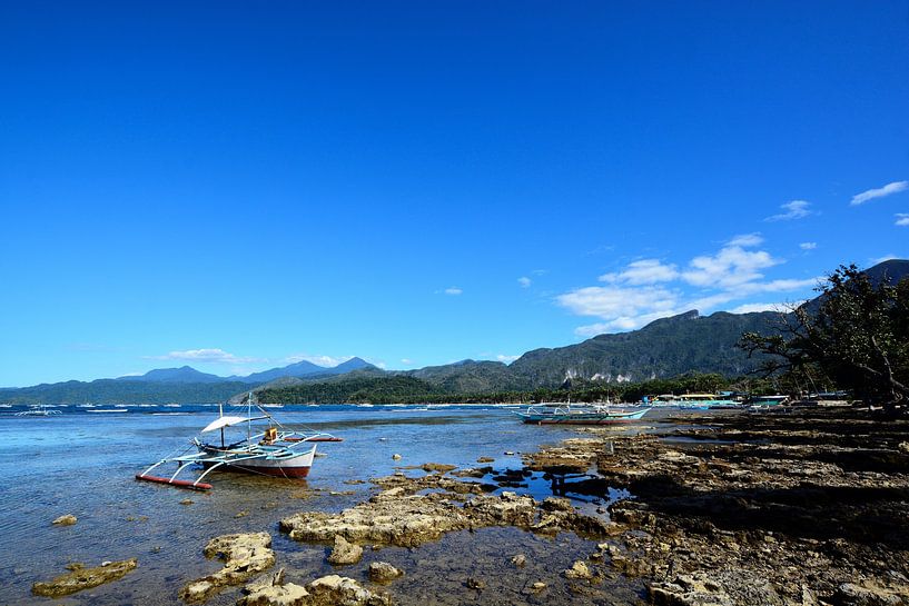 Peaceful landscape in Sabang, Palawan by Frank Photos