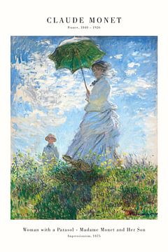 Claude Monet - Lady with the Parasol by Old Masters
