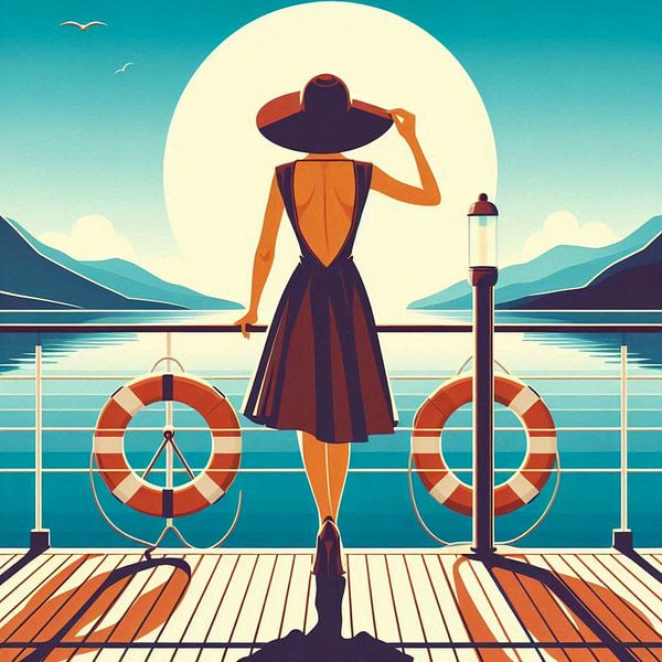 kijkend over het water van Bernhard Karssies