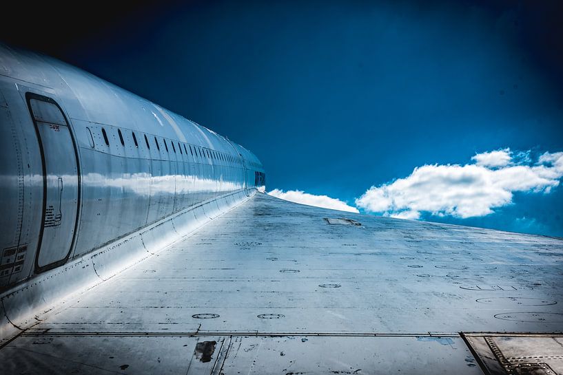 Concorde in vlucht in de lucht van okkofoto