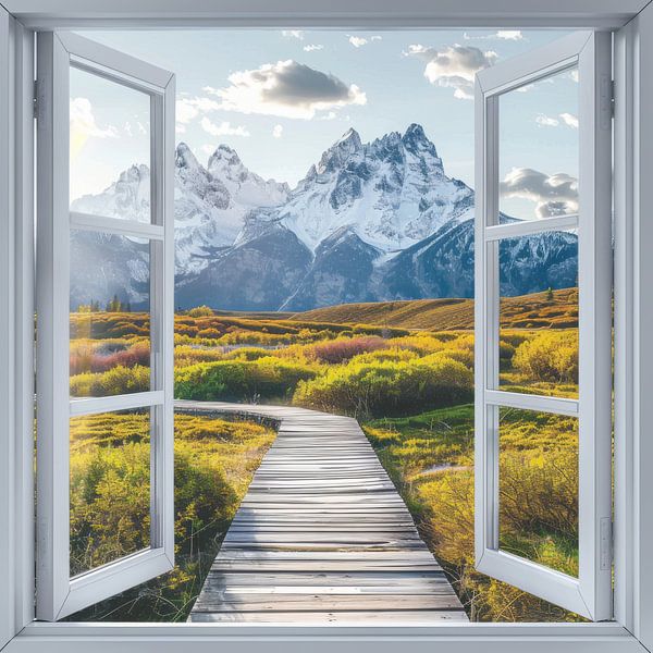 Berglandschaft von Poster Art Shop