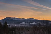 Sonfjällets zonsondergang.