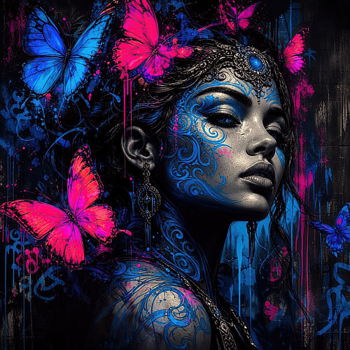Urban Mystik – Neon-Schmetterlingsmuse