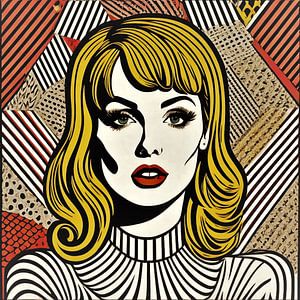 Femme à rayures