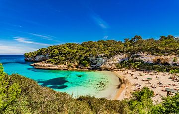 Beautiful view of Cala Llombards beach bay on Mallorca by Alex Winter