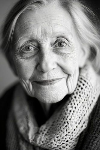 Smiling elderly lady