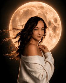 „Golden moon night ✨“ von Jennifer Eder