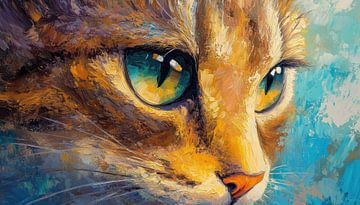 Abstracte kat close up