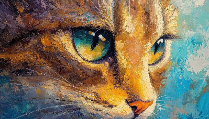 Abstracte kat close up van TheXclusive Art