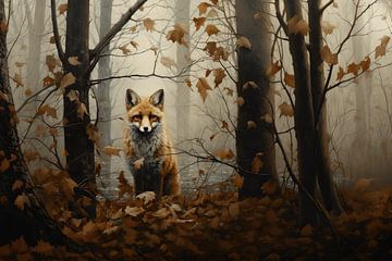 Prince de l'automne : Le renard enchanté du royaume de la forêt sur Karina Brouwer