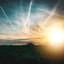 Sonnenaufgang Flämische Felder von Anthony De Rouck