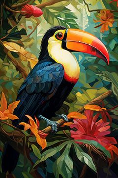 Le toucan tropical sur New Future Art Gallery