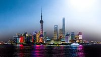 Shanghai bij dag en nacht